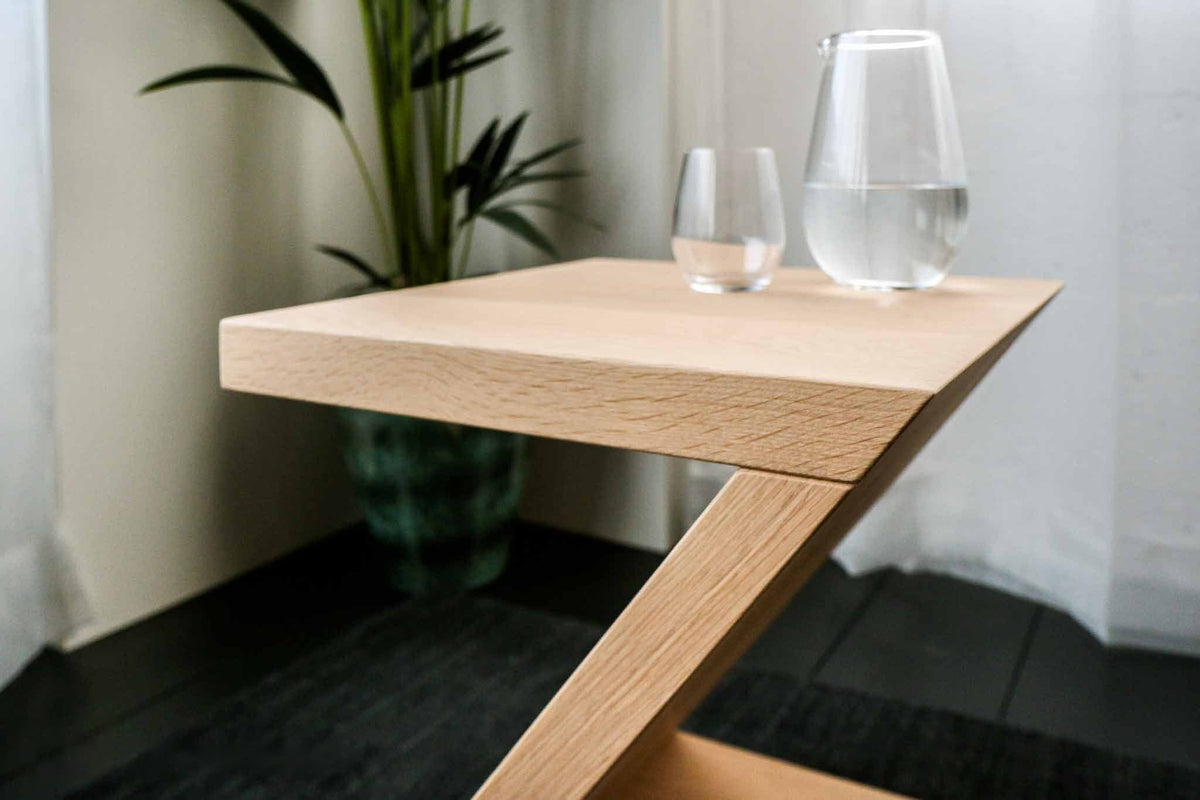 Madrid bijzettafel massief hout 40x40 cm