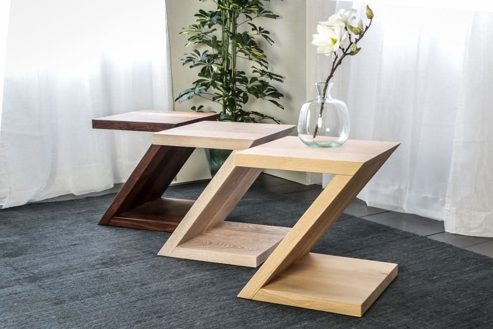Madrid bijzettafel massief hout 40x40 cm