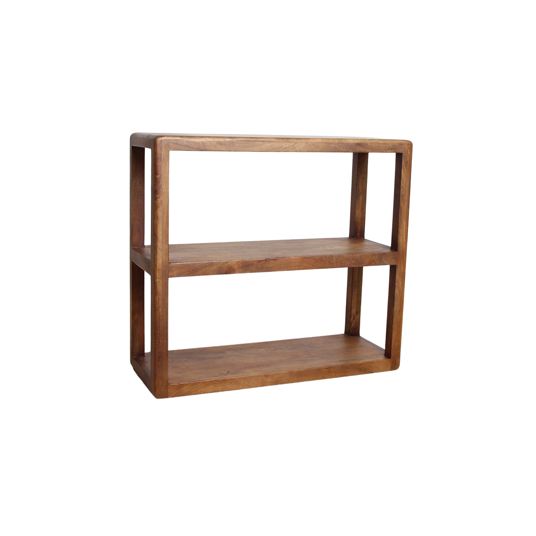 Bullnose mangohouten open kast 100x38x90 cm