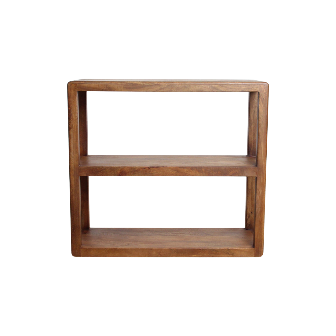 Bullnose mangohouten open kast 100x38x90 cm