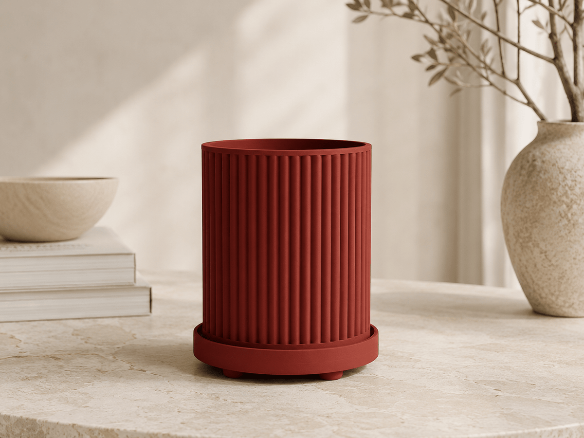 Arcadia plantenpot binnen geribbeld klein tot groot