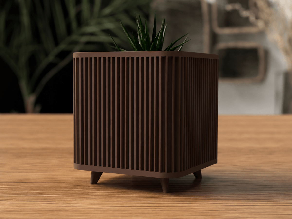 Shikaku plantenpot binnen op pootjes 15 cm