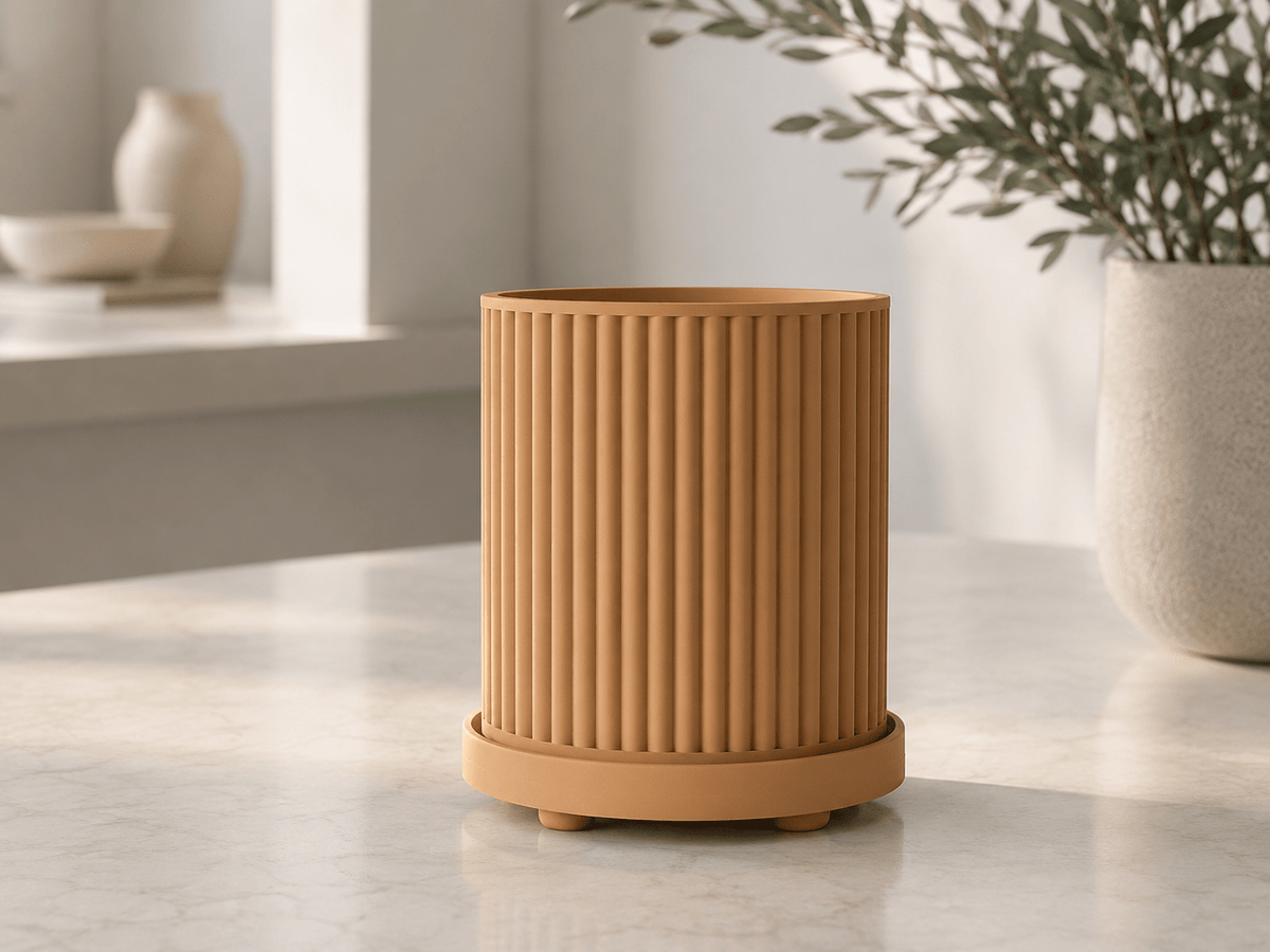 Arcadia plantenpot binnen geribbeld klein tot groot