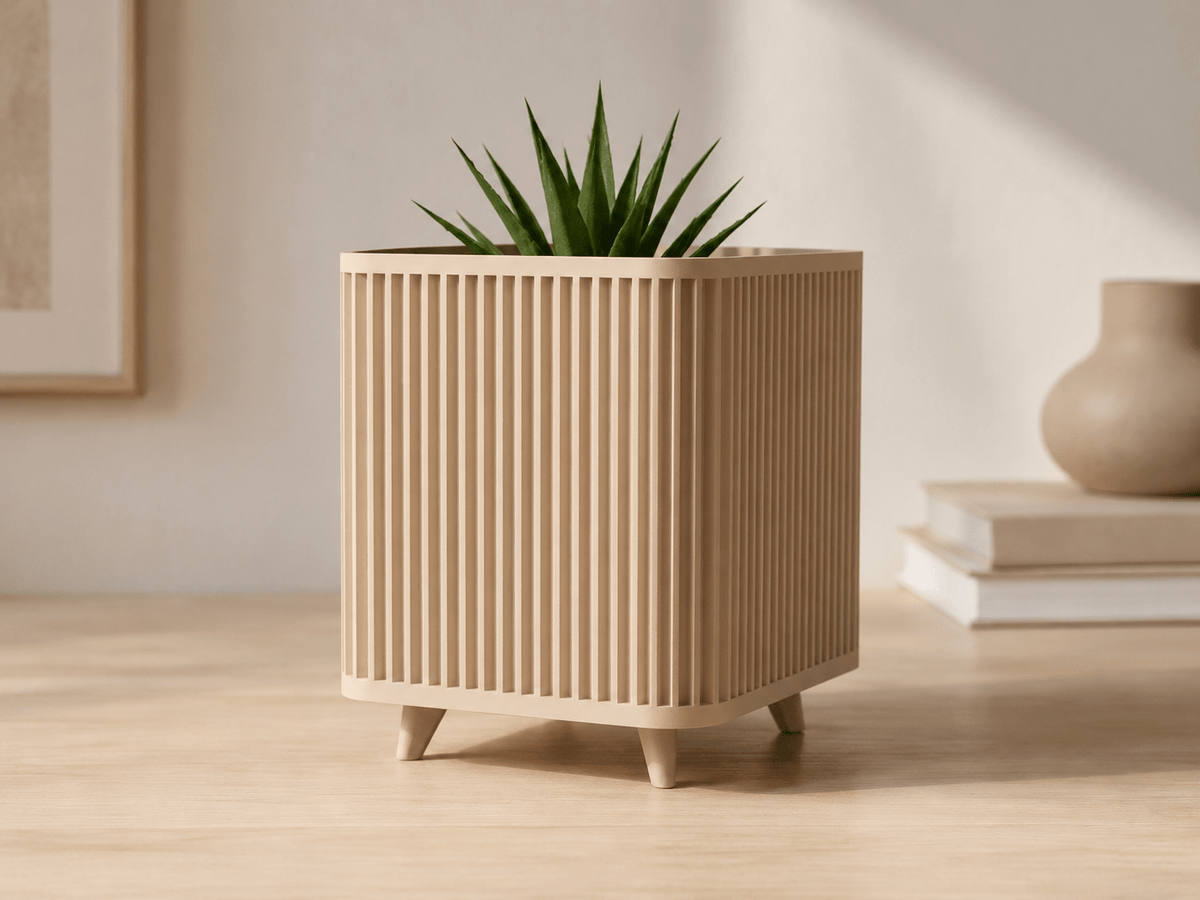 Shikaku plantenpot binnen op pootjes 15 cm
