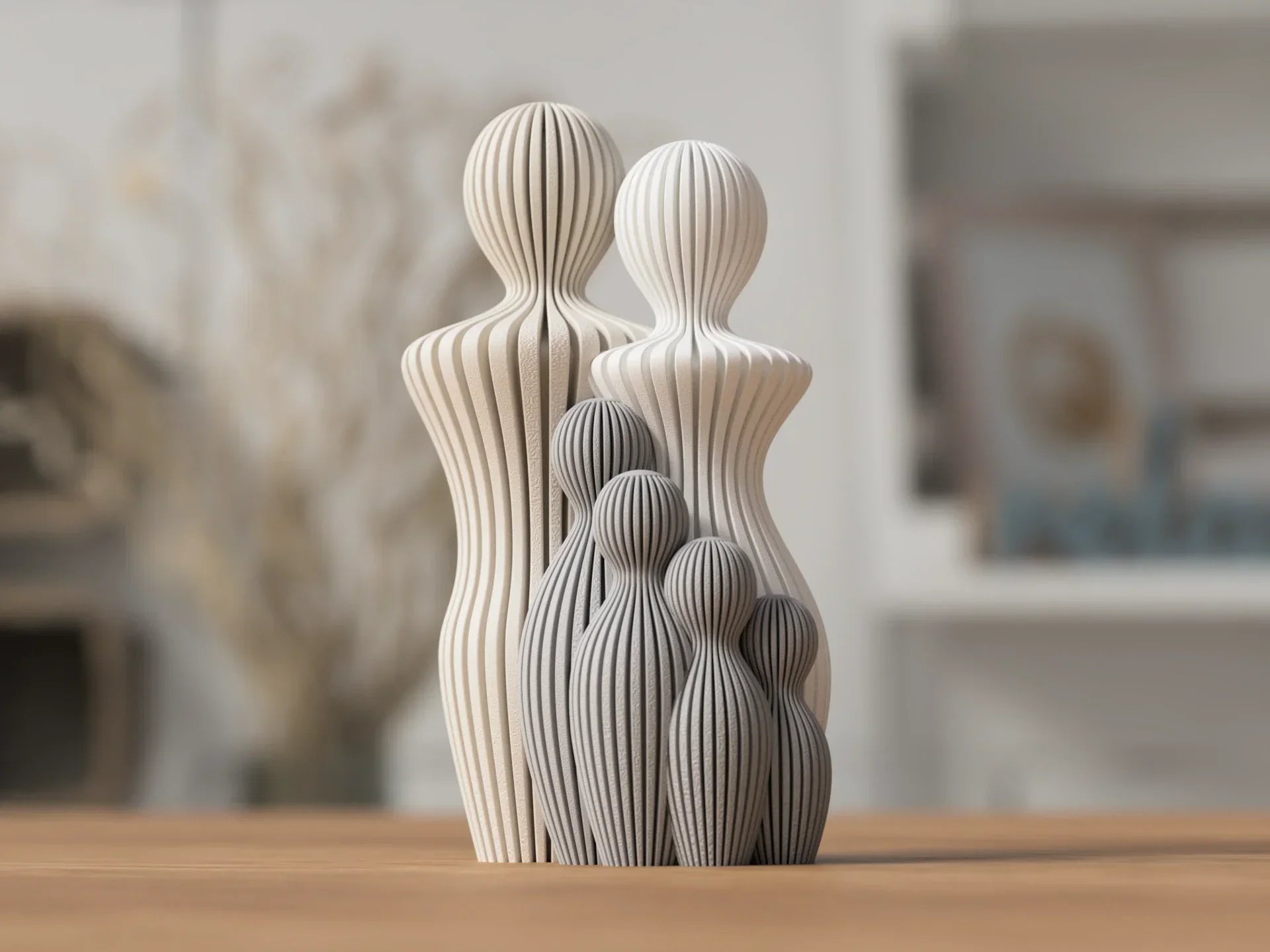 Abstract Familie Standbeeld