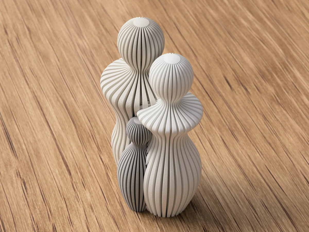 Familiebeeldje abstract 1 tot 4 kinderen