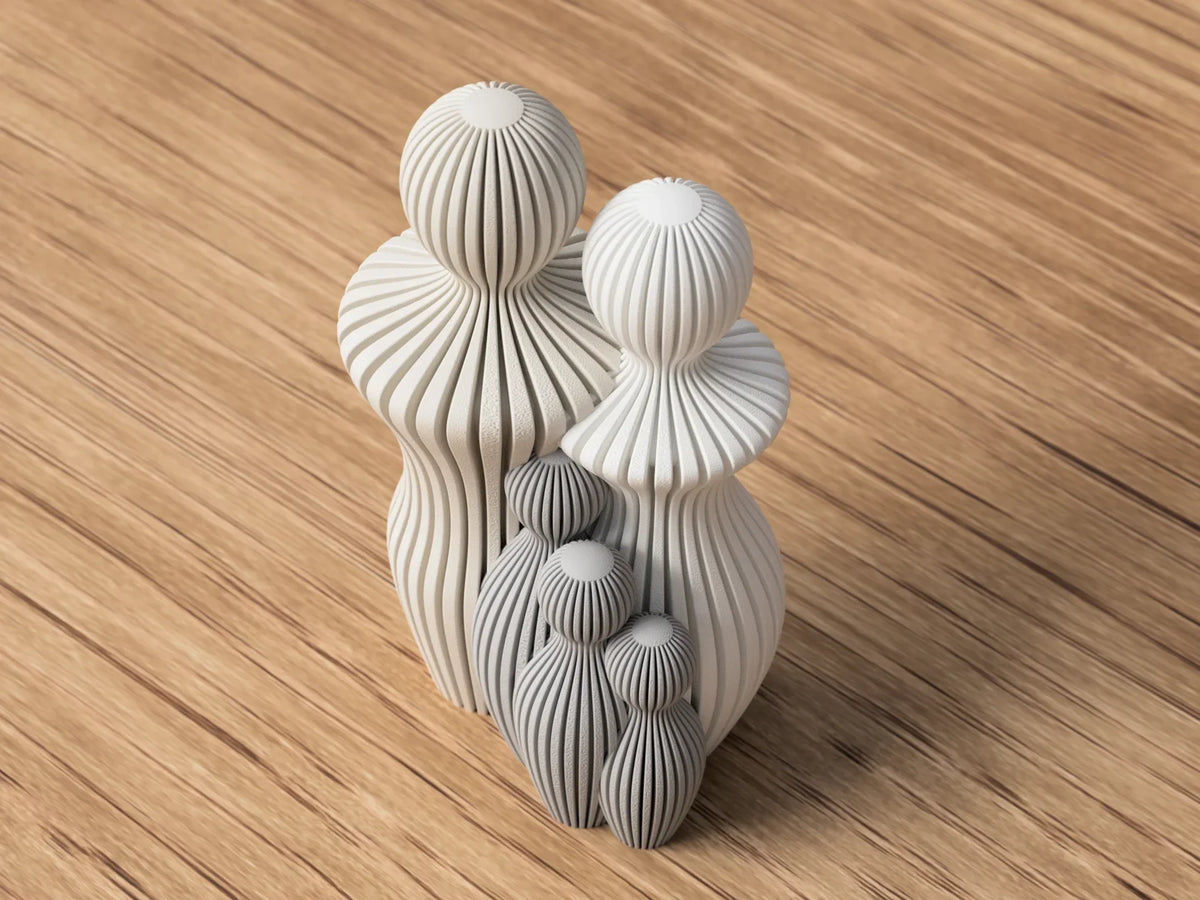 Familiebeeldje abstract 1 tot 4 kinderen