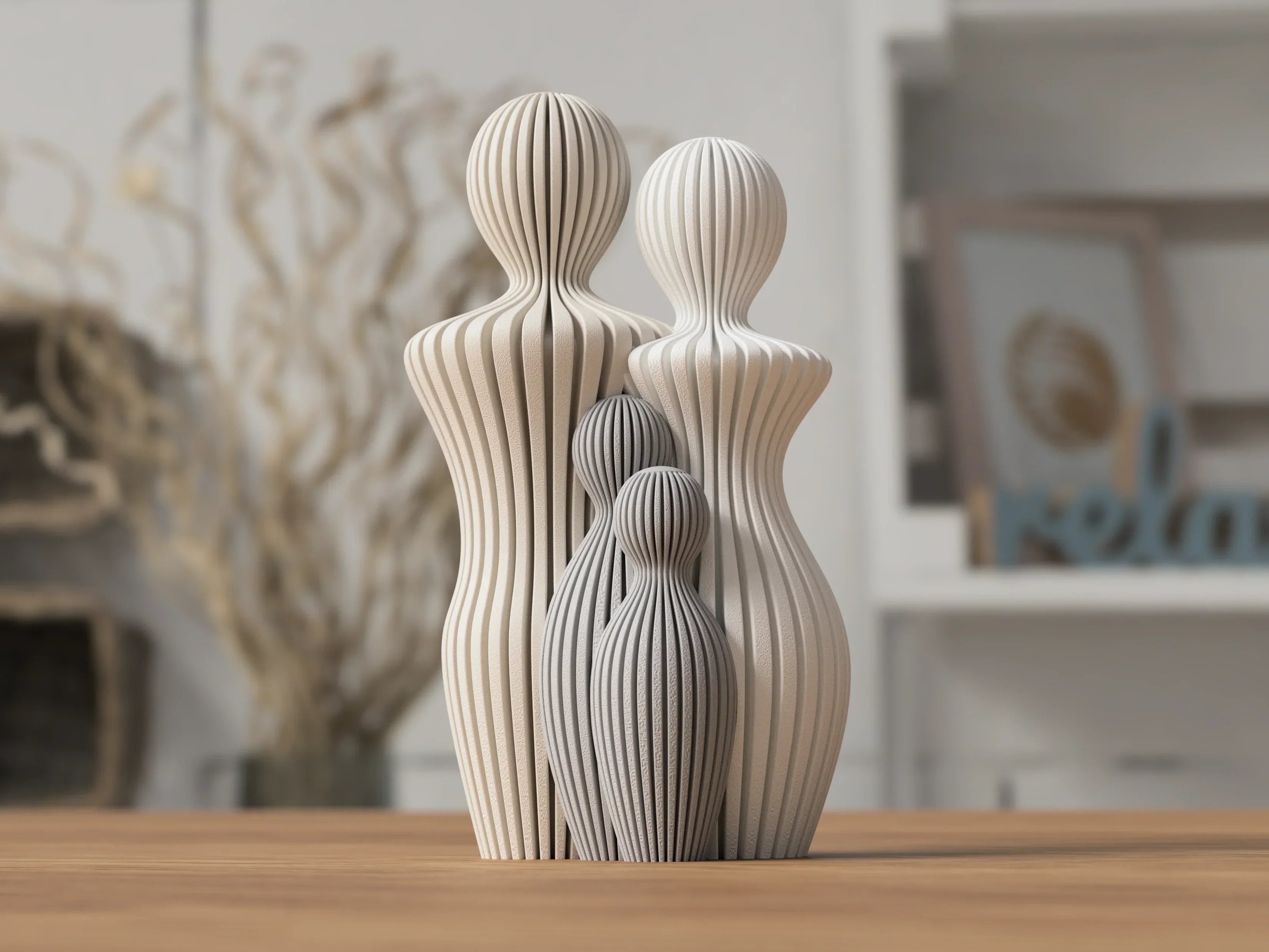 Abstract Familie Standbeeld