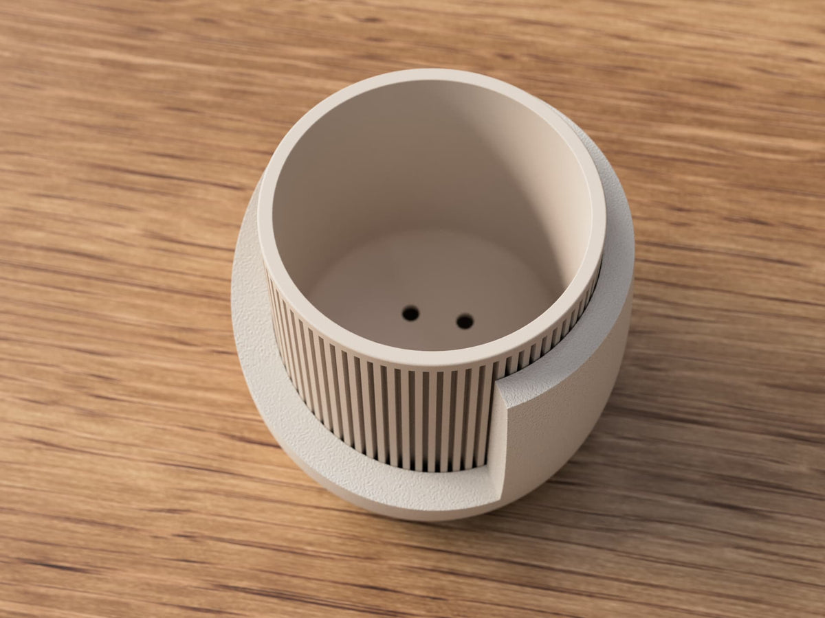 Japandi plantenpot binnen asymmetrisch 10-15 cm