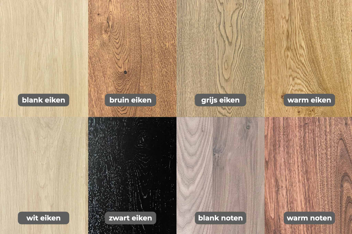 Fabio ronde eettafel massief hout Ø120-180 cm
