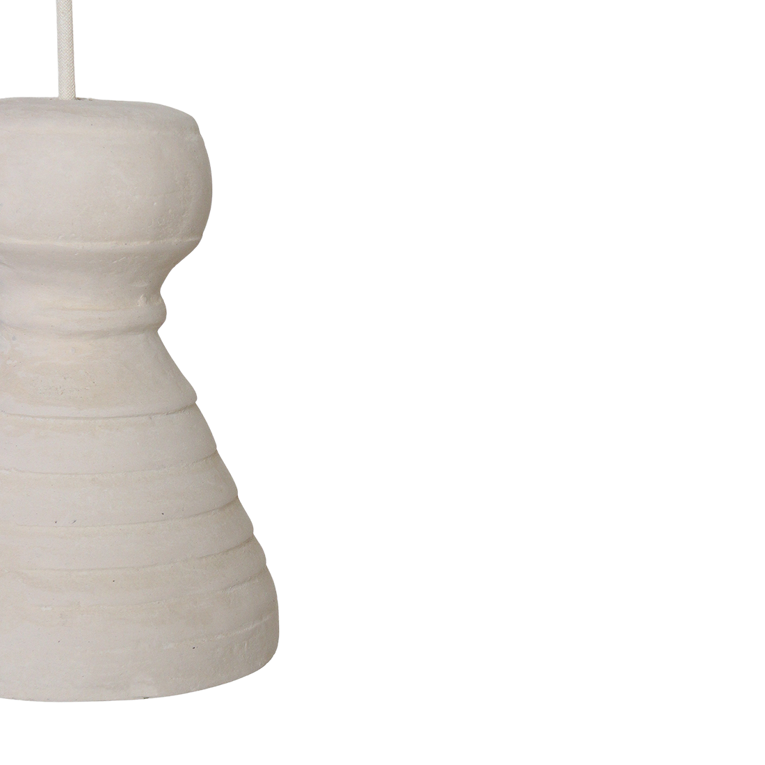 Chalk hanglamp papier-maché Kanoi en Moro 15x21 cm