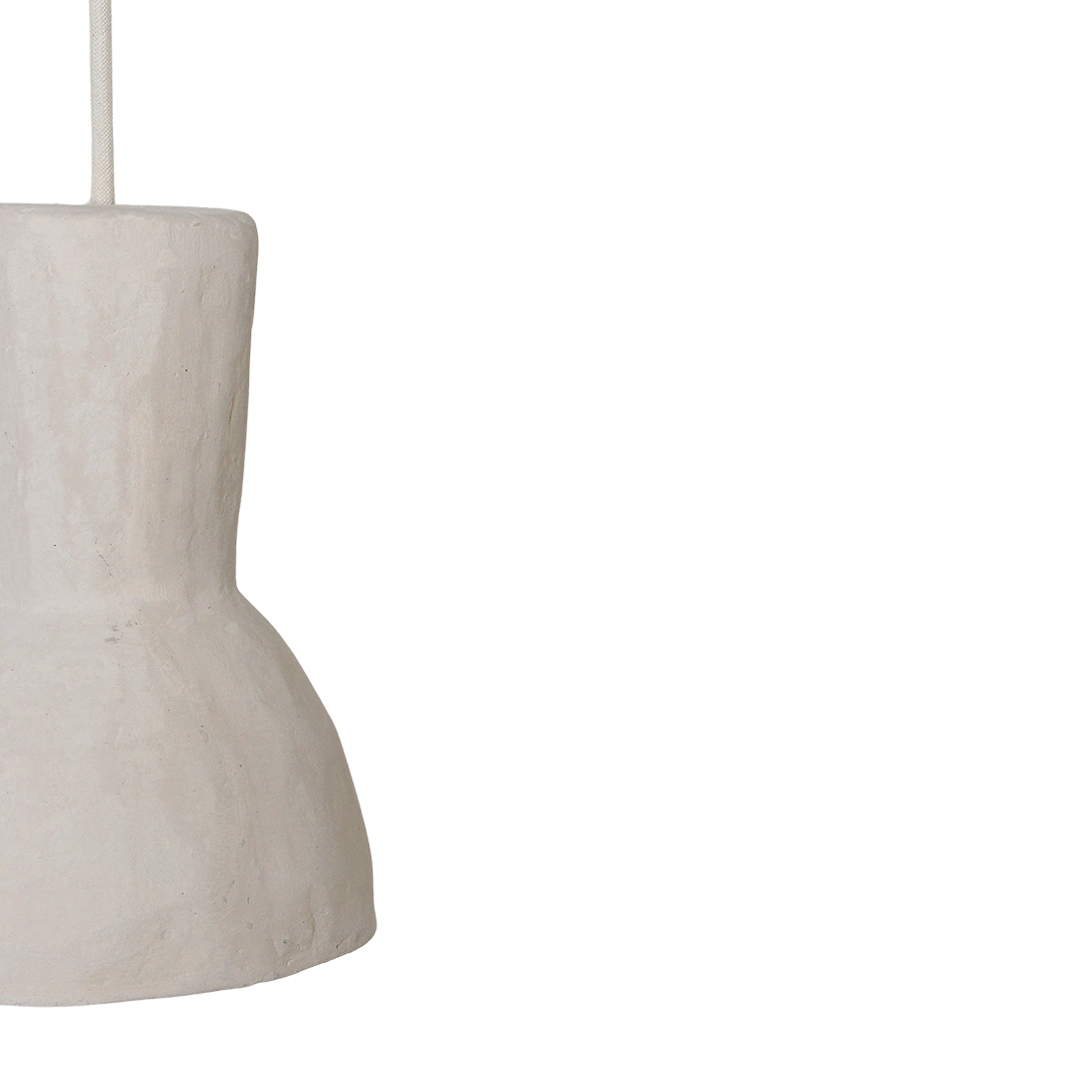 Chalk Moro hanglamp papier-maché 15x21,5 cm
