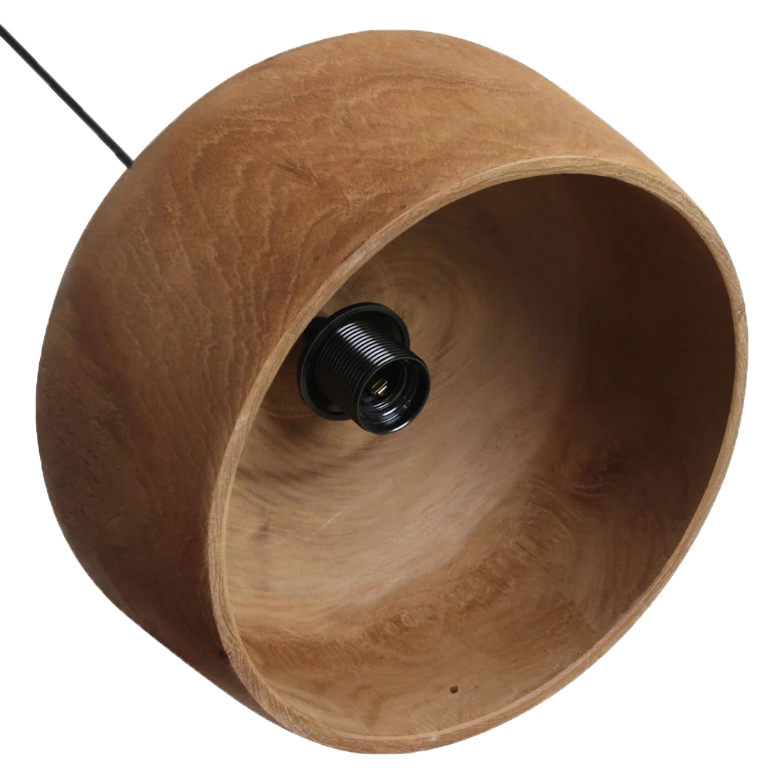 Sirocco Dome teakhouten hanglamp Ø30 cm