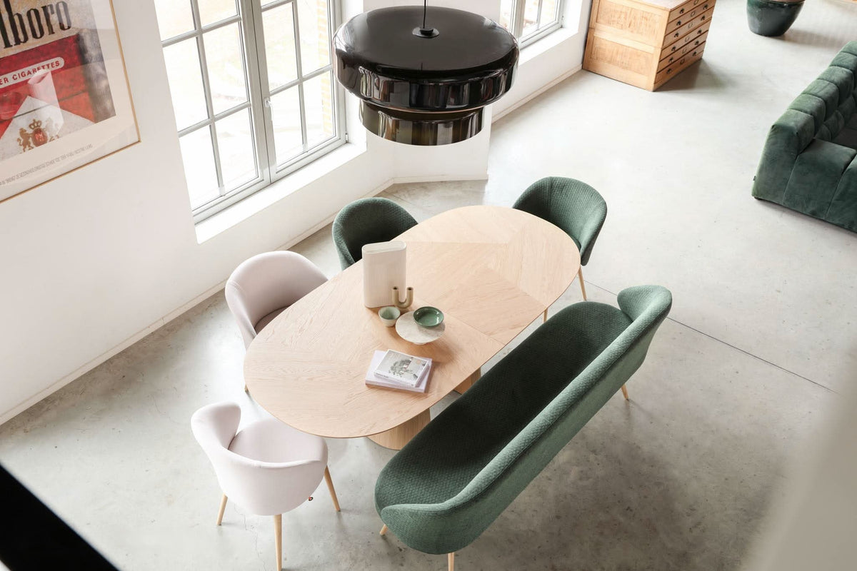 Blossom ovale eettafel uitschuifbaar 160-340 cm