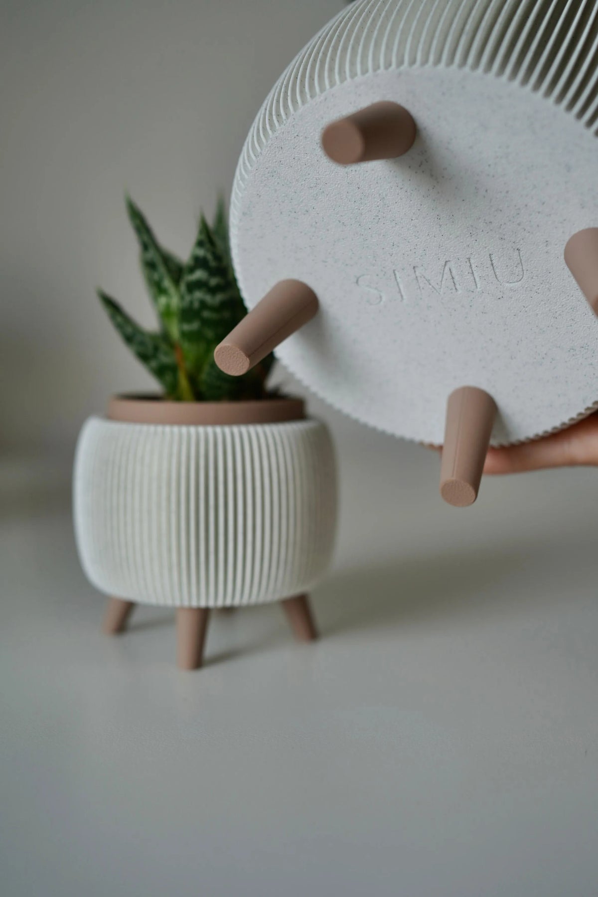 Thalor plantenpot binnen op pootjes set van 2