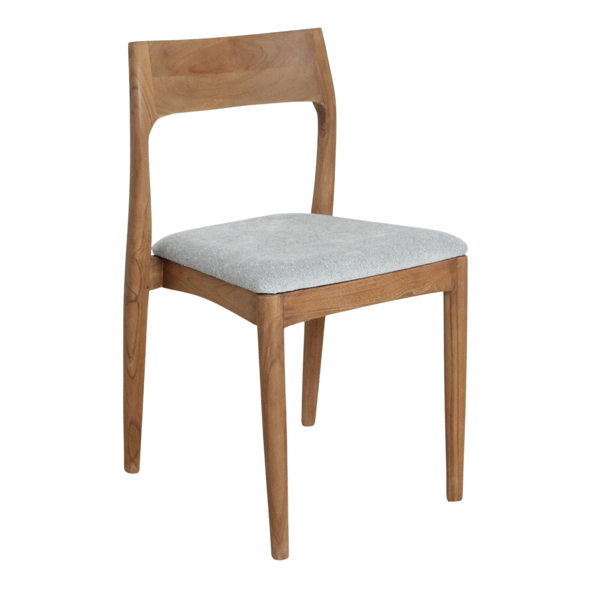 Freya teakhouten eetkamerstoel zithoogte 47 cm