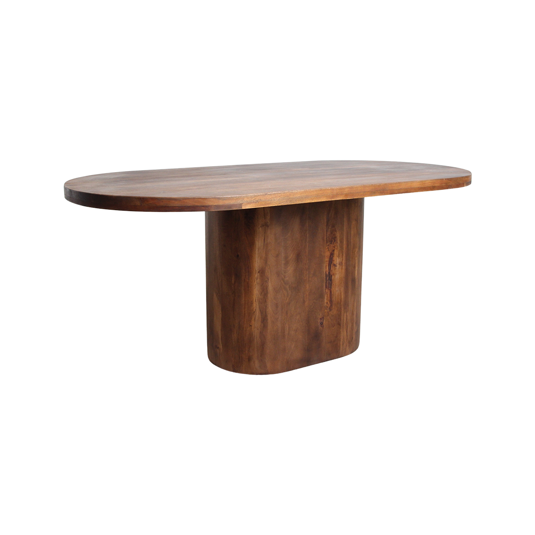 Bullnose Oblong mangohouten eettafel ovaal 180-240 cm