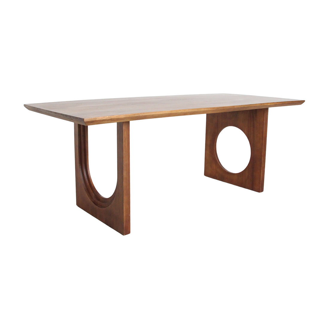Bullnose Chamfered mangohouten eettafel 200-240 cm