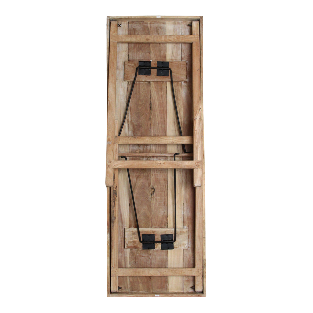 Limewash inklapbare bartafel FSC-gerecycled hout 170x60 cm