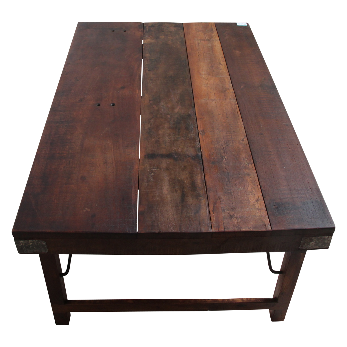 Factory inklapbare salontafel bruin FSC-gerecycled hout 120x75 cm