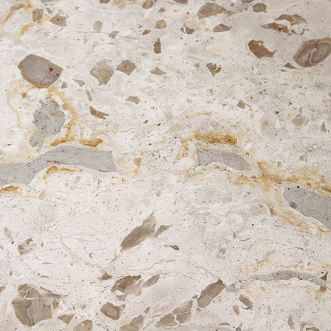 Créme marmeren salontafel ovaal 120x60 cm