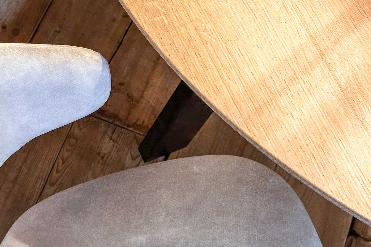 Fabio ronde eettafel massief hout Ø120-180 cm