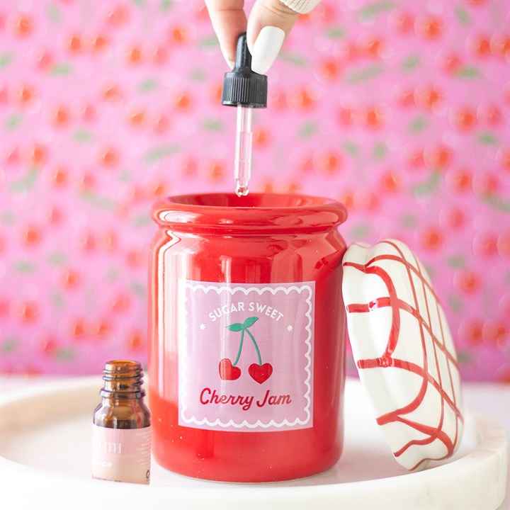 Cherry Jam Glow – Keramische Oliebrander &amp; Wax Warmer