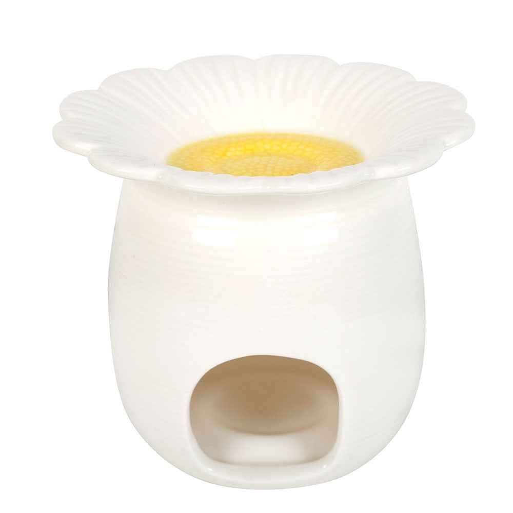 Daisy Glow – Keramische aroma brander in margrietvorm  Best Seller