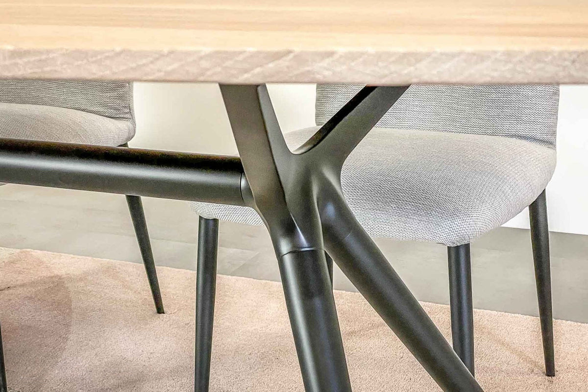 Bellissima deens ovale eettafel eiken 200-230 cm