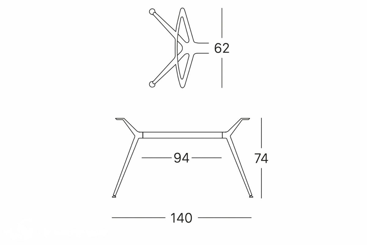 Bellissima deens ovale eettafel eiken 200-230 cm