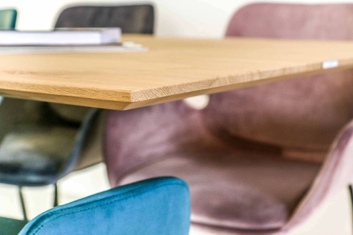 Giovane eettafel eiken matrixpoot 160-260 cm