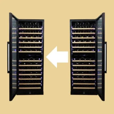 Een wijnklimaatkast met 2 zones in de kleuren zwart, mat zwart en zilver van dunavox. Geschikt voor 17 flessen, inbouw en onderbouw. 