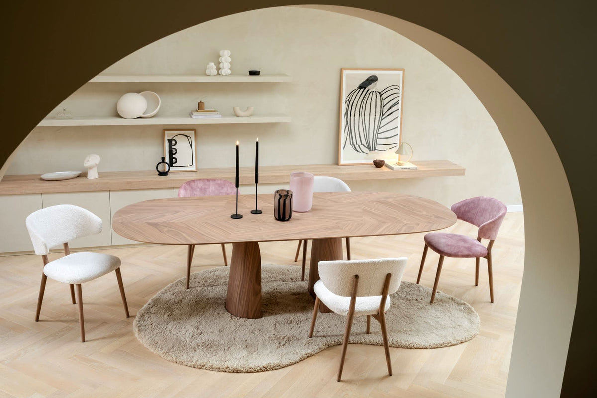 Blossom ovale eettafel eiken 140-260 cm