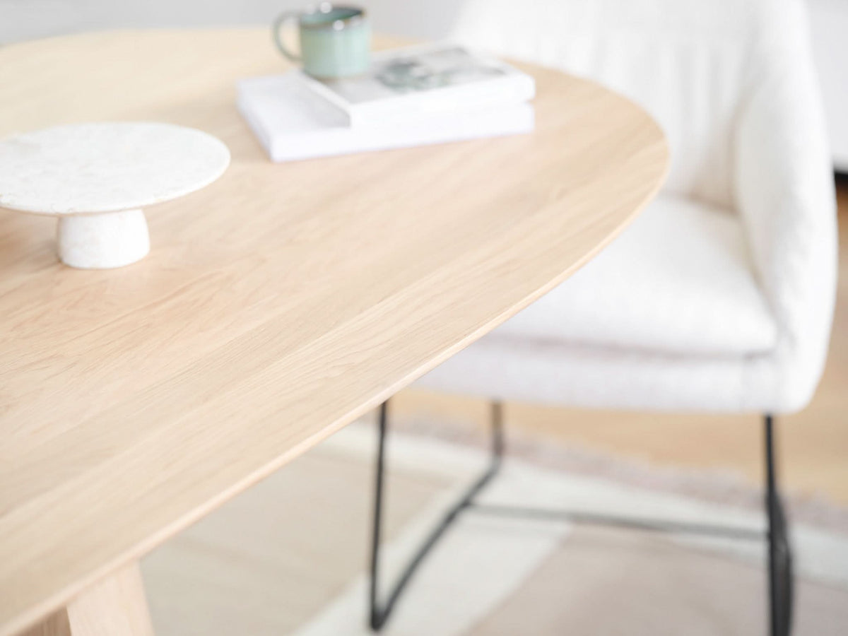 Blossom ovale eettafel eiken 140-260 cm