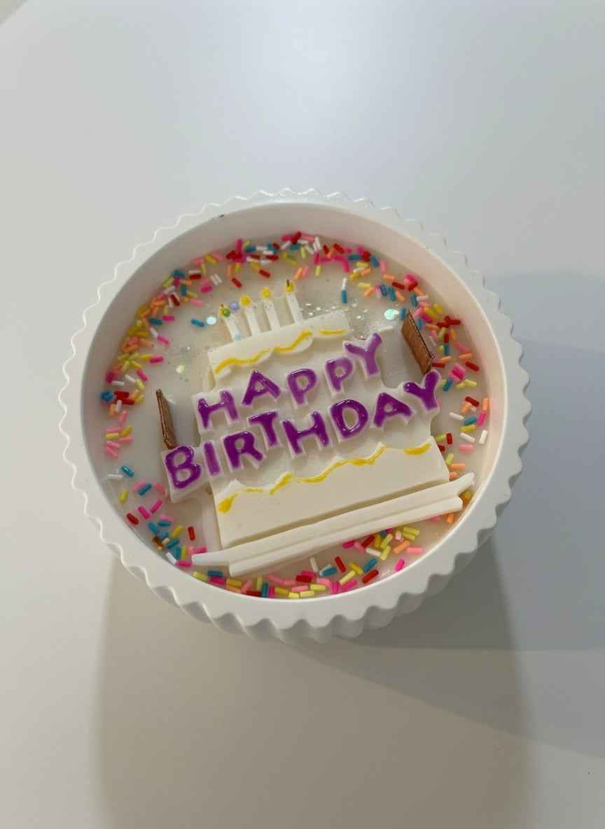 “Happy birthday” - geurkaars