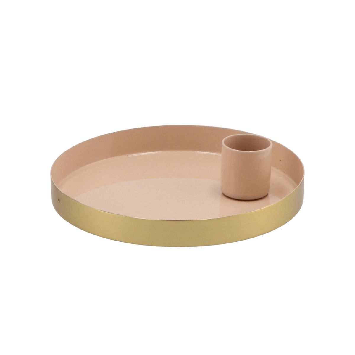 De zachte beige tint in combinatie met de verfijnde gouden rand zorgt voor een warme, stijlvolle uitstraling die moeiteloos past in uiteenlopende interieurstijlen.