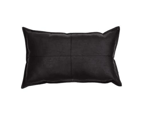 Kussen leather dark chocolate