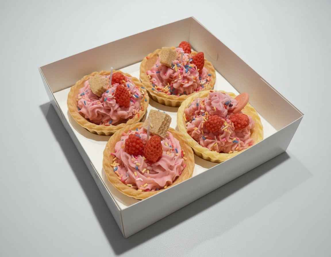 Mini Taartjes Kaarsenset – Handgemaakt, Betoverend & Cadeauklaar