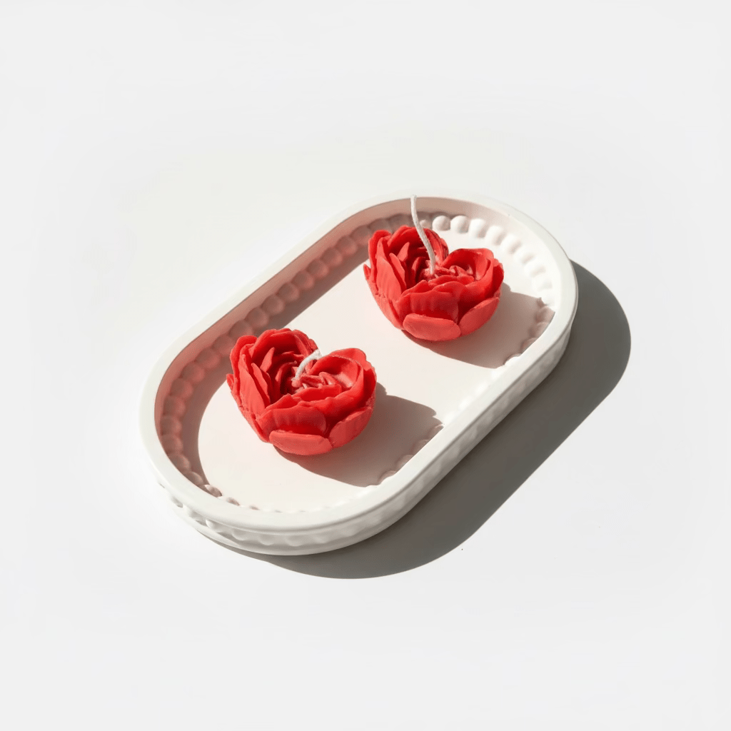 Pearl Oval Tray met minimalistisch design, siertray voor modern of romantisch interieur