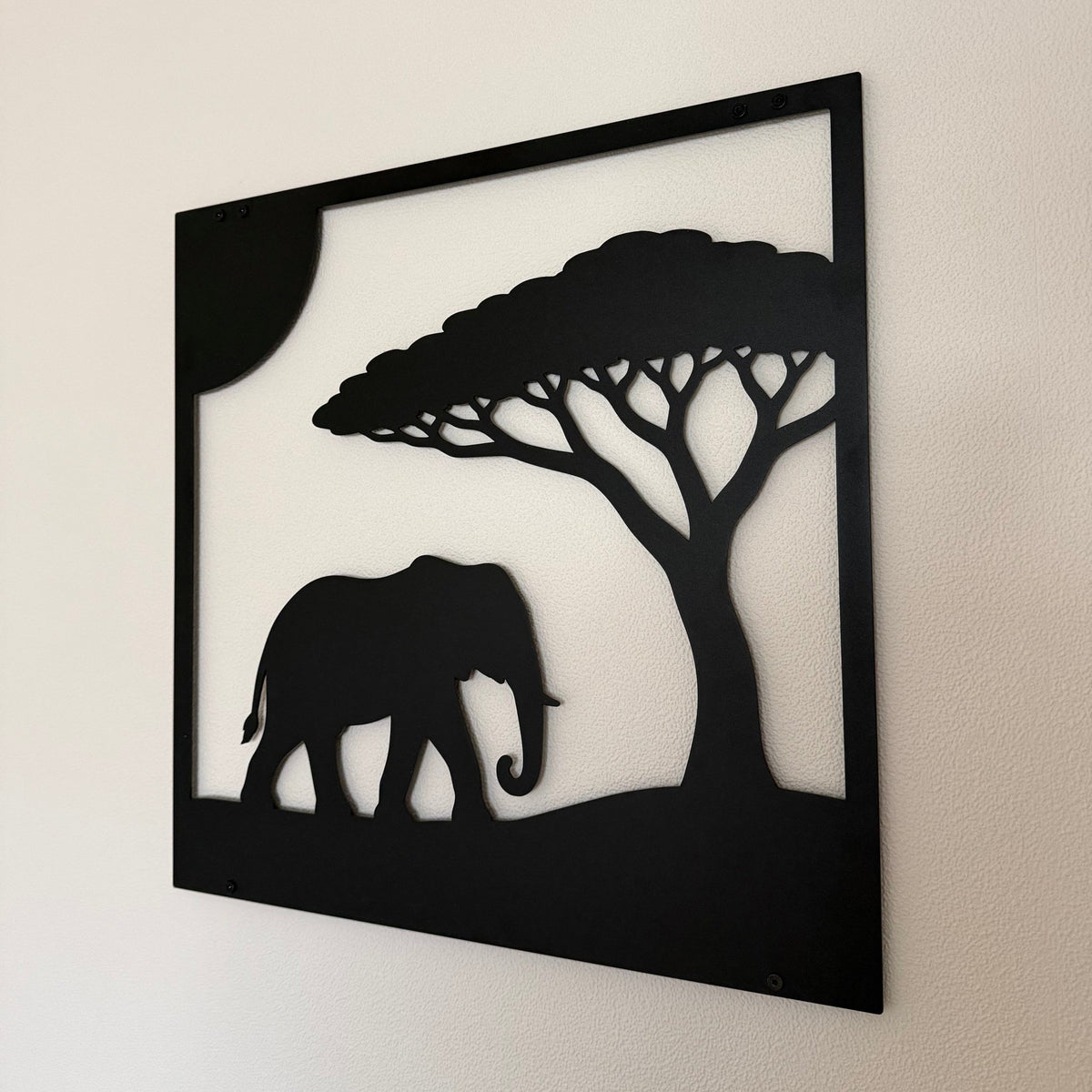Safari stalen wanddecoratie