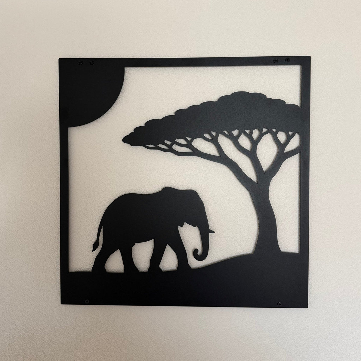 Safari stalen wanddecoratie