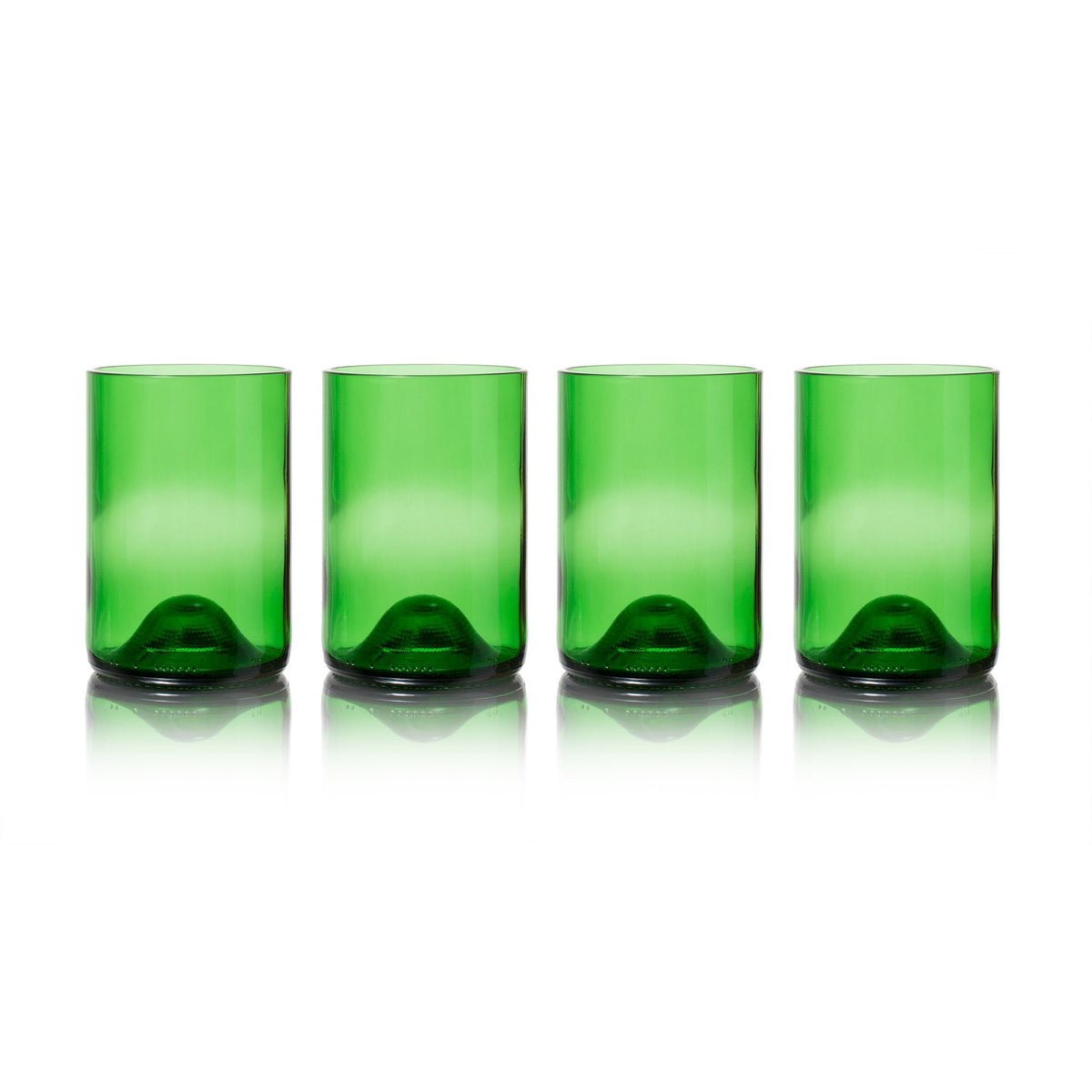 Gerecycled glazen tumbler 330 ml set van 4