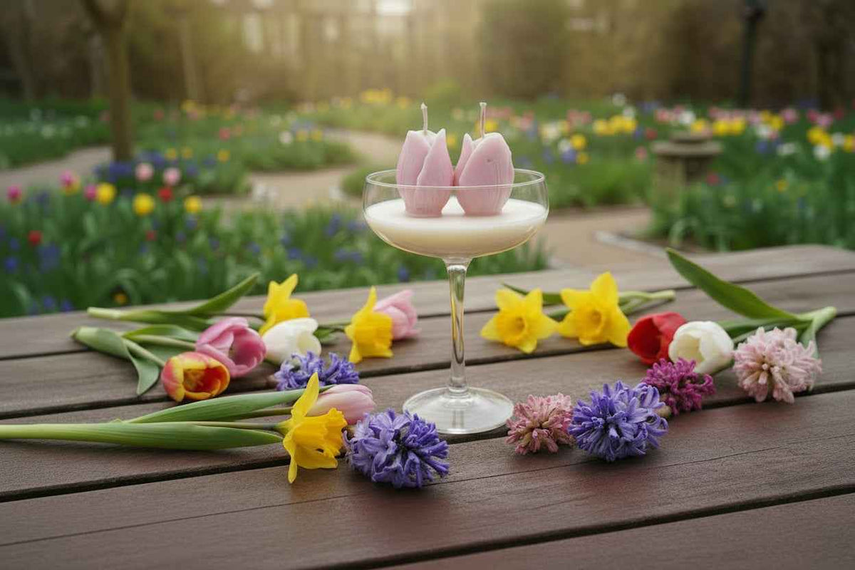 Two Tulips geurkaars met langdurige, gelijkmatige verbranding en elegant tulpendecor