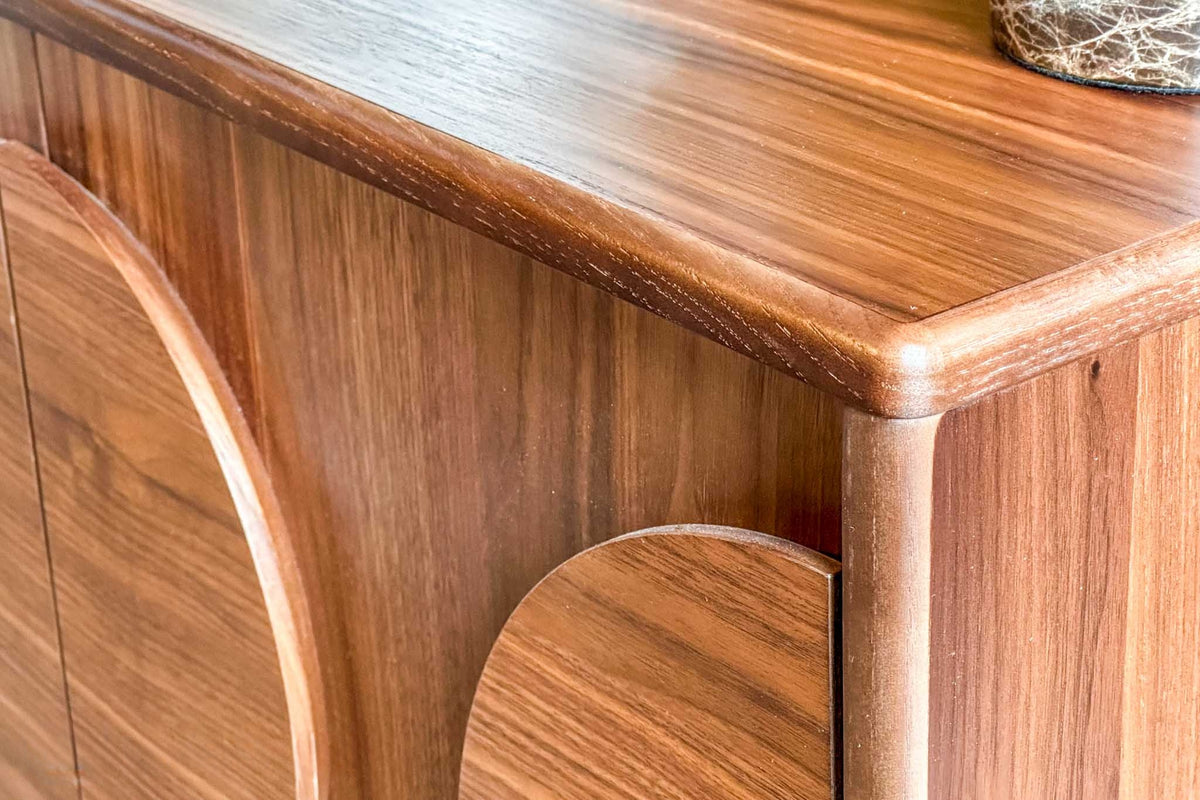 Groove dressoir eiken of walnoot 45-120 cm